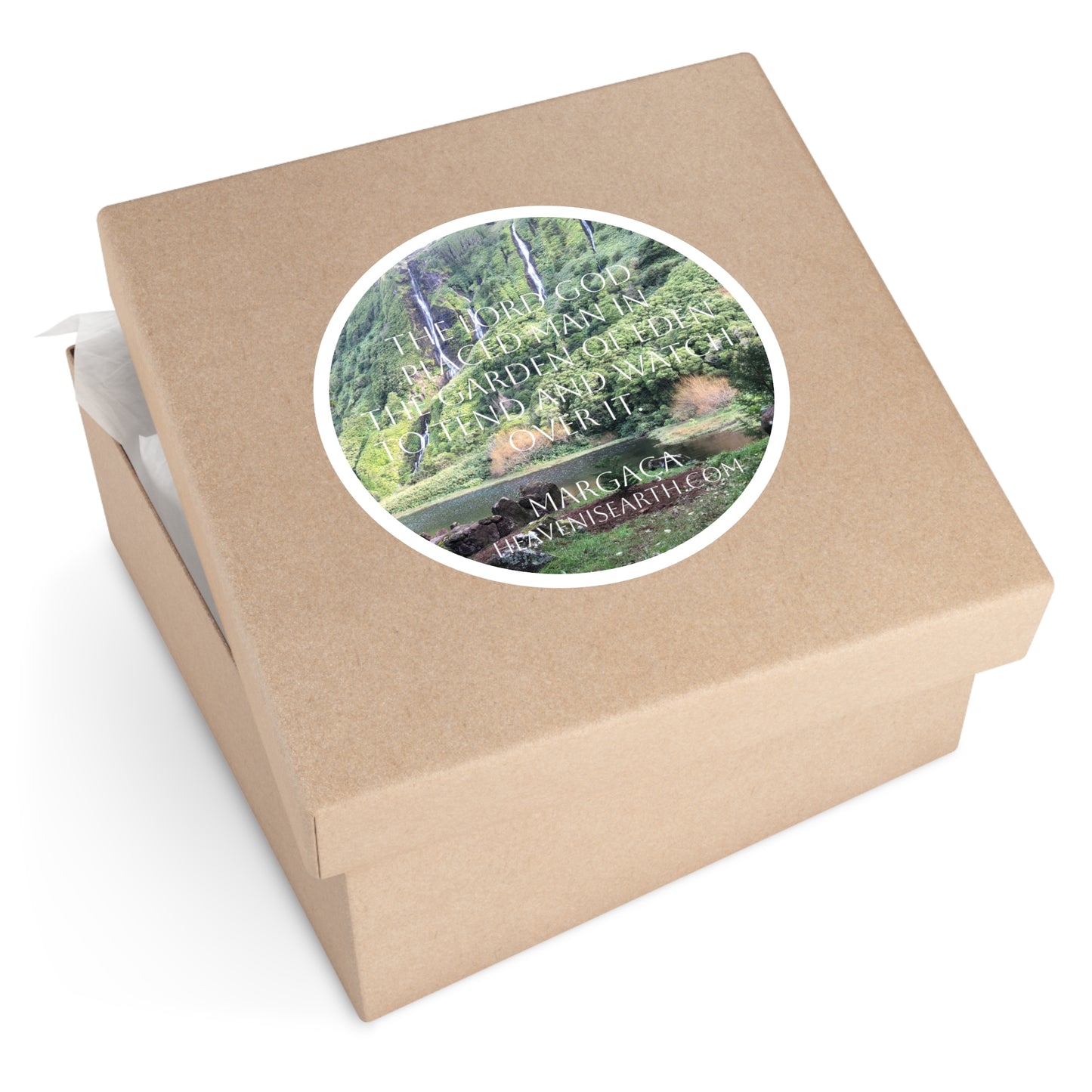 Motivational Sticker - The Lord God placed man in the Garden of Eden to tend and watch over it