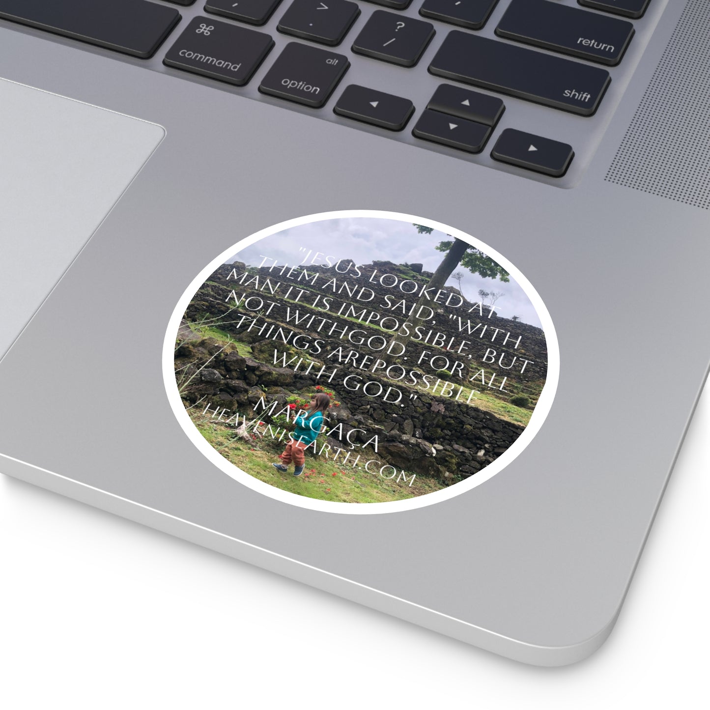 Motivational Sticker - All Things Are Possible with God