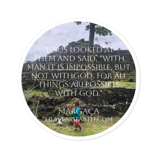 Motivational Sticker - All Things Are Possible with God