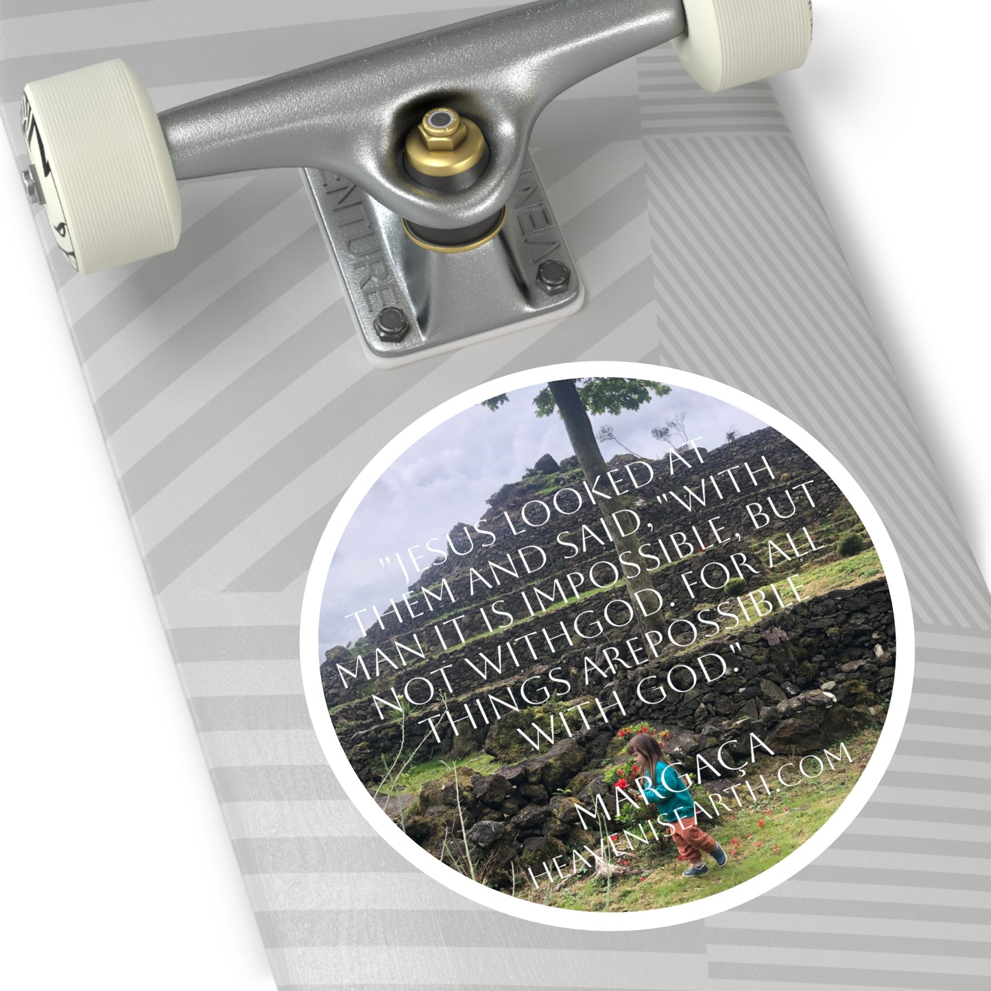 Motivational Sticker - All Things Are Possible with God